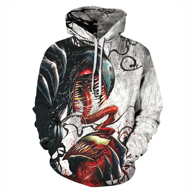 Disfraz de Venom Carnage para adulto, sudadera Unisex con capucha y estampado 3D superhéroe, Cletus, Kasady, para Halloween|Sudaderas con capucha y sudaderas| - AliExpress