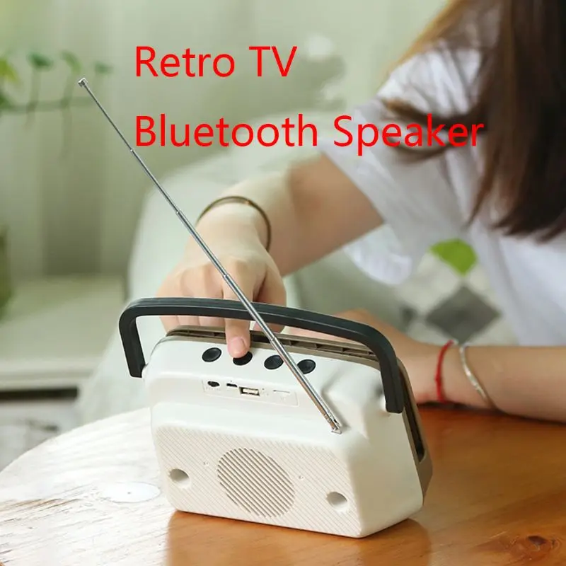 Ретро портативный Bluetooth динамик держатель мобильного телефона ТВ MP3 музыкальный плеер FM радио