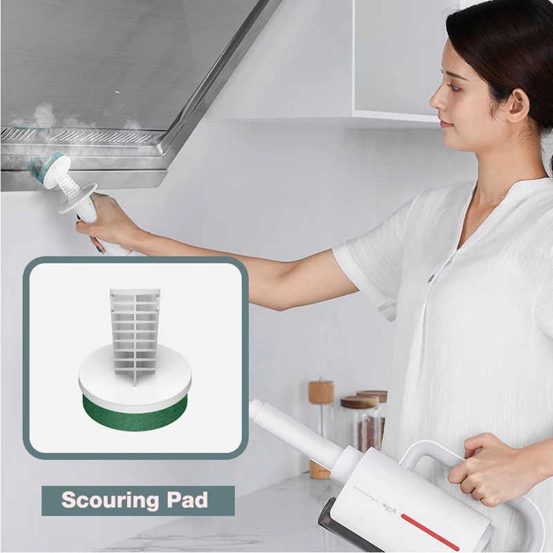 Cena 2019 nowy Deerma ZQ610 odkurzacz parowy elektryczny ręczny mop parowy urządzenie do mycia podłogi 5 załączników do czyszczenia maszyna próżniowa