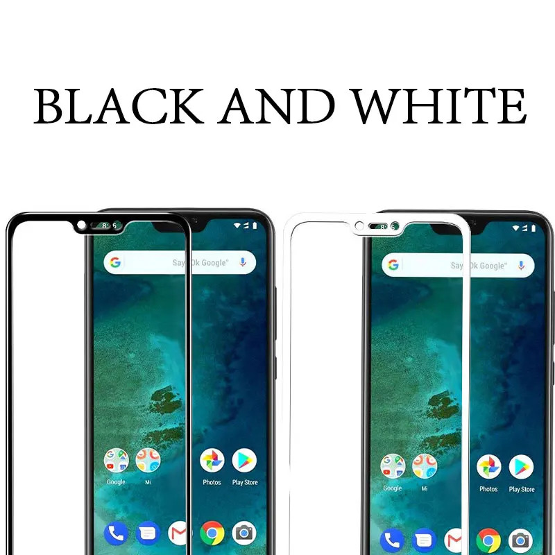 Закаленное стекло с полным покрытием для xiaomi Mi A1 A2 A3 защита экрана Для MiA1 MiA2 MiA3 5X 6X