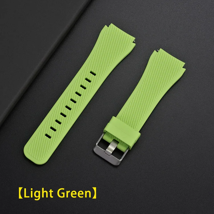 UEBN 22 мм силиконовый ремешок для спортивных часов Xiaomi Huami Amazfit GTR 47 мм/темп/Stratos 2/2S Смарт Браслет для samsung Galaxy Watch 46mm/Шестерни S3 браслет - Цвет ремешка: Light Green