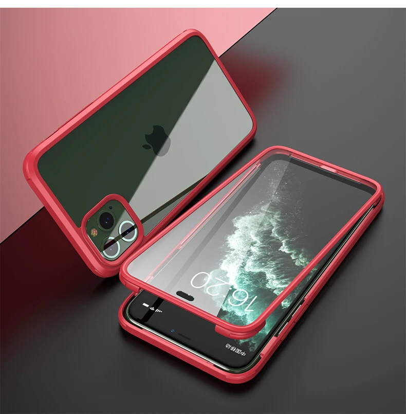360 чехол на весь корпус для iPhone 11 Pro MAX, двухсторонний чехол из закаленного стекла, мягкий силиконовый бампер для iPhone XS, чехол для MAX XR