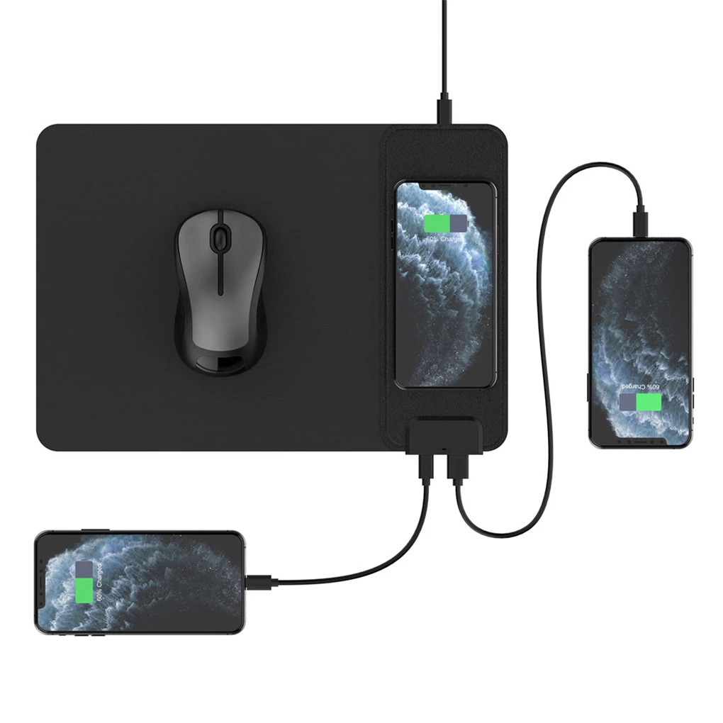 

Wireless Charger Mouse Pad Mobile Phone Charger Mat for iPhone X for Samsung S8 Plus