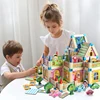 128pcs /268pcs Wooden Doll House Miniature DIY Dollhouse With Doll Kids Building Blocks Toys For Children Gifts Holiday Times ► Photo 2/6