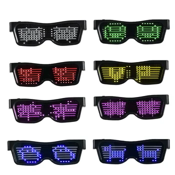 

APP bluetooth controlled DIY message programmable led glasses for summer event