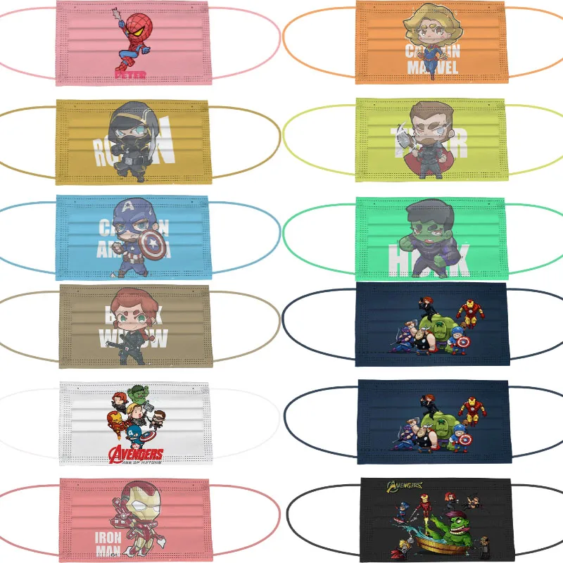 Рисунок 2 - взрослых Мстители одноразовые маски