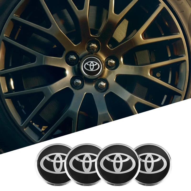 4 шт. 56 мм автомобильные диски центр крышка фото значок Наклейка для Toyota Prado Auris