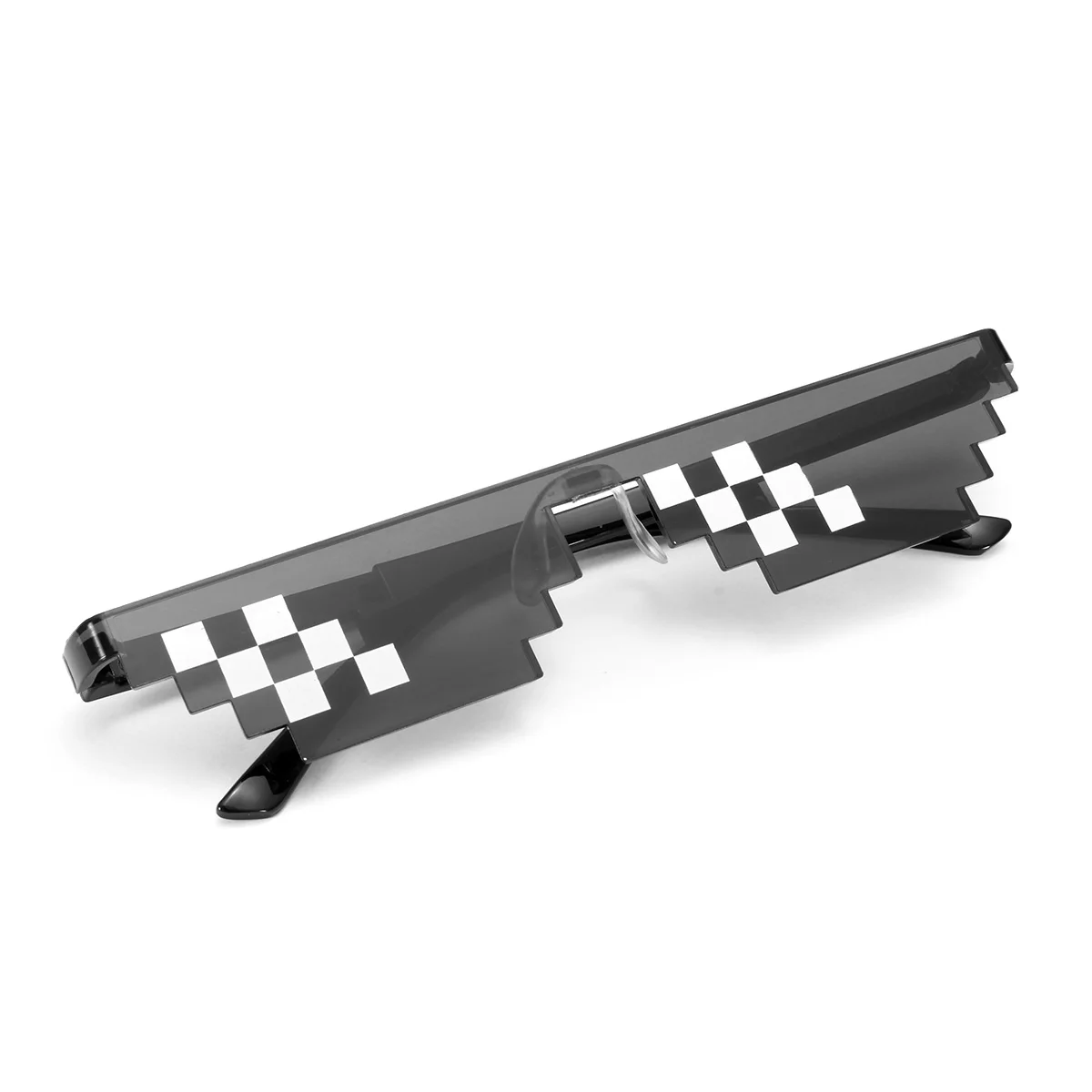 twostripe 2 вида забавных солнцезащитных очков 6/8 бит пиксель фотобудка реквизит декор унисекс забавные солнечные очки игрушка для детей и взрослых забавные игрушки - Цвет: twostripe