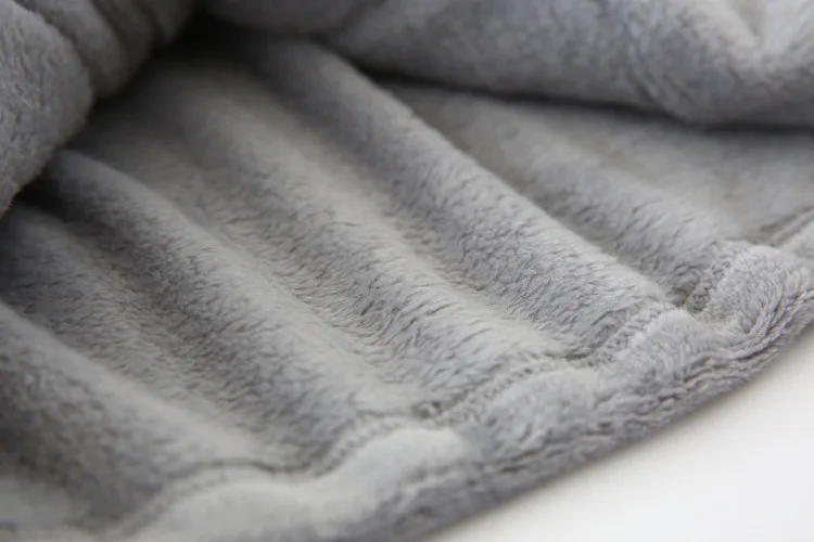WLG baby boys girls bath robe winter toddler letter embroidery white gray robe baby warm casual clothes