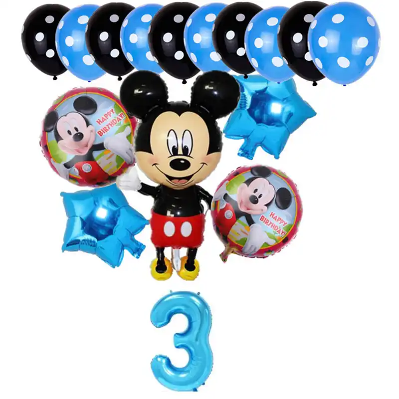 16 шт. большой Микки Минни Маус набор воздушных шаров мультфильм Фольга Воздушный шар для вечеринки на день рождения Дети 30 дюймов номер украшения Классические игрушки подарок