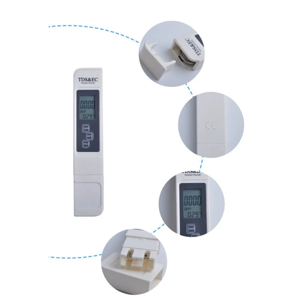 Портативный цифровой 3 в 1 TDS/EC/Temp метр Аквариум качество и чистота воды цифровая Гидропоника ручка Фильтр измерения