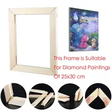 Cadre photo pour peinture diamant 5D, cadre photo en bois, broderie, point de croix, bricolage, 32