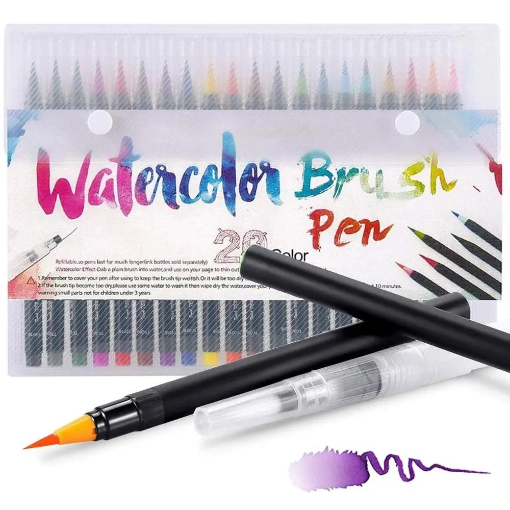 Marcadores Ohuhu a base de agua de doble punta 60 colores marcadores  artísticos para niños adultos colorear caligrafía dibujo dibujo bala  Diario, 59