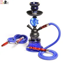 KyqRtz мини стеклянная бутылка для воды Ши Ша кальян набор с дымовой трубой, шланг для кальяна и аксессуары для кальяна