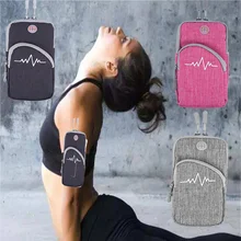 Наружные спортивные нарукавники для телефона для iPhone 6, 7, 8 Plus, спортивные нарукавники для мобильного телефона, размер 6 дюймов, универсальные спортивные нарукавники для бега