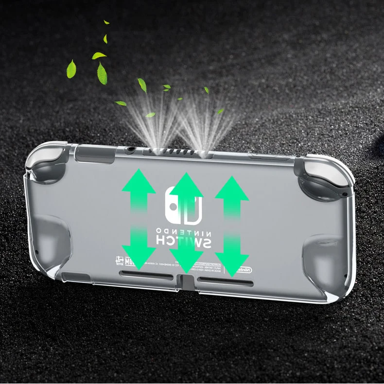 Case For Nintend Switch lite Transparent Clear Cover for nintendo switch mini NS Hard Crystal Shell Screen Tempered Glass Film (3)