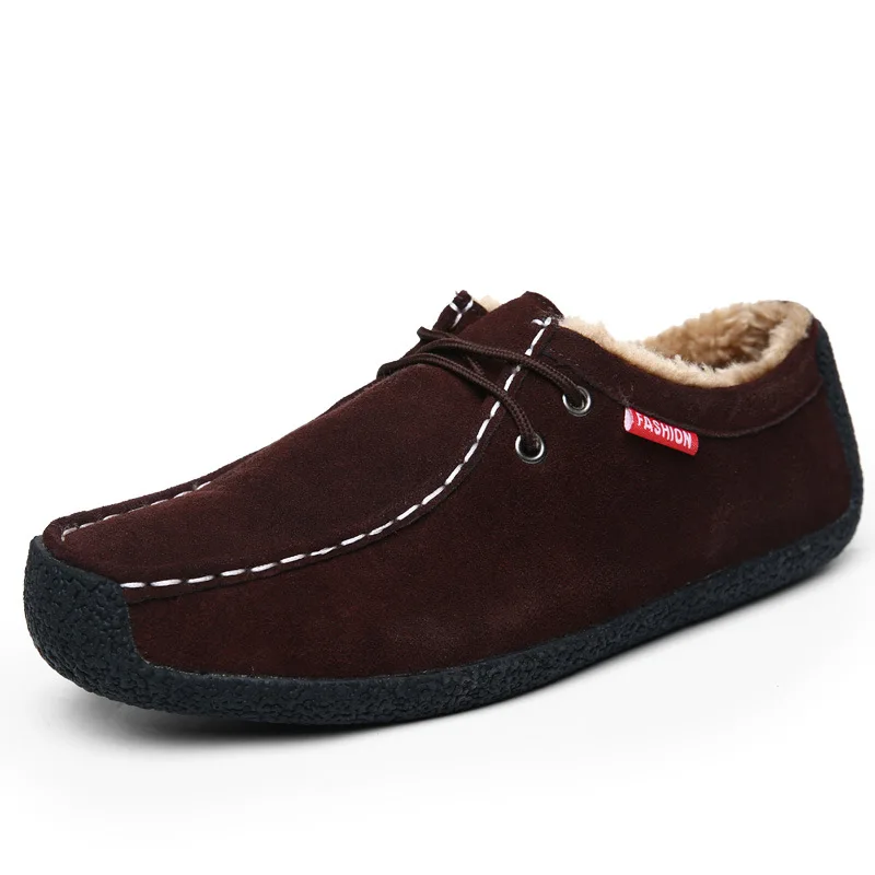 

Extra Large 50 Yards 51 Code Cotton-padded Shoes Winter Low Top Casual Swede Leather Snail Shoes MEN'S SHOES Fashion