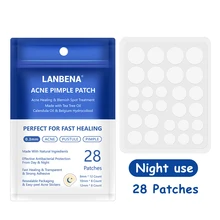 LANBENA прыщи, прыщи, пластырь, невидимые пятна, лечение, наклейки, уход за кожей лица, средство для удаления прыщей, натуральные клейкие пластыри
