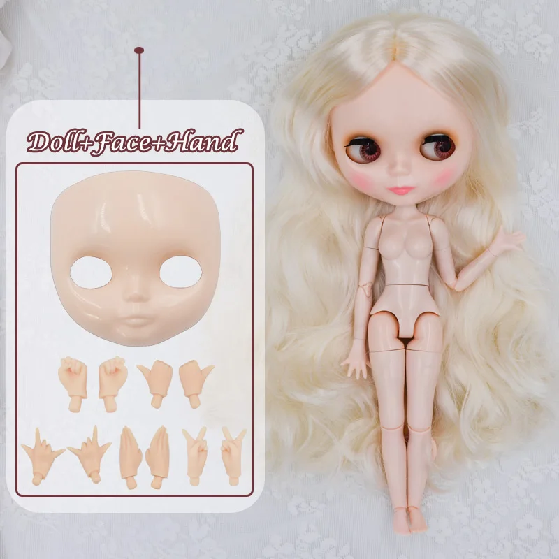 Куклы бжд Blyth кукла BJD, кукла блайз Neo Обнаженная кукла куклы блайз Blyth уникальные, непрозрачные куклы лица могут изменить макияж и платье DIY, 1/6 мяч соединены куклы SO24 - Цвет: FHNBL24