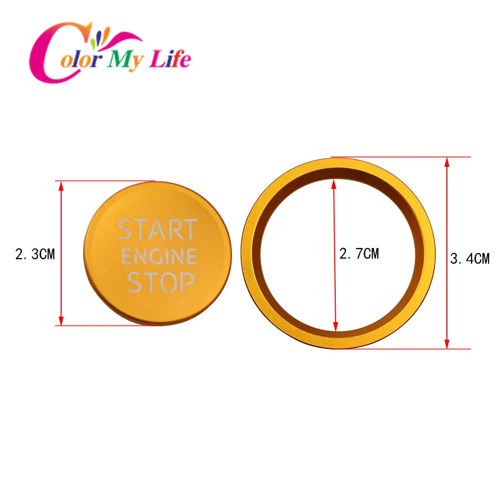 Car Start Stop Engine Ignition Key Button Cover Trim Sticker for Audi A1 A3 A4 A5 A6 A7 A8 Q2 Q3 Q5 Q7-Accessories car engine start button cover,car engine start button sticker,car engine start button,car styling stickers,car button repair stickers