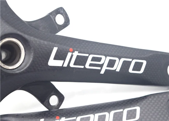 Litepro велосипед Сверхлегкий карбоновый коленчатый набор 130 BCD 412 складной велосипед шатун для дорожного велосипеда 170 мм части велосипеда