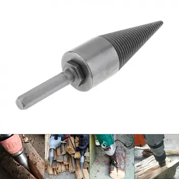 

35MM Steel Speedy Screw Cones Drill Bit with Hexagonal Handle for Soft /Hard Firewood