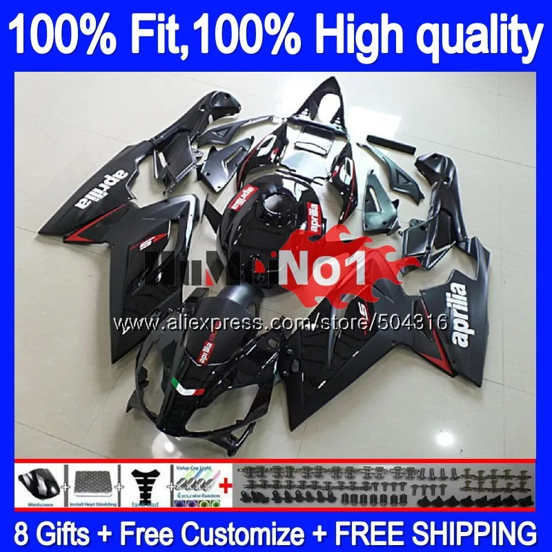 Инъекции для Aprilia RS-125 RSV125 R 34MC. 2 RS 125 2006 2007 2008 2009 2010 2011 RS125 06 07 08 09 10 11 обтекателя Черный
