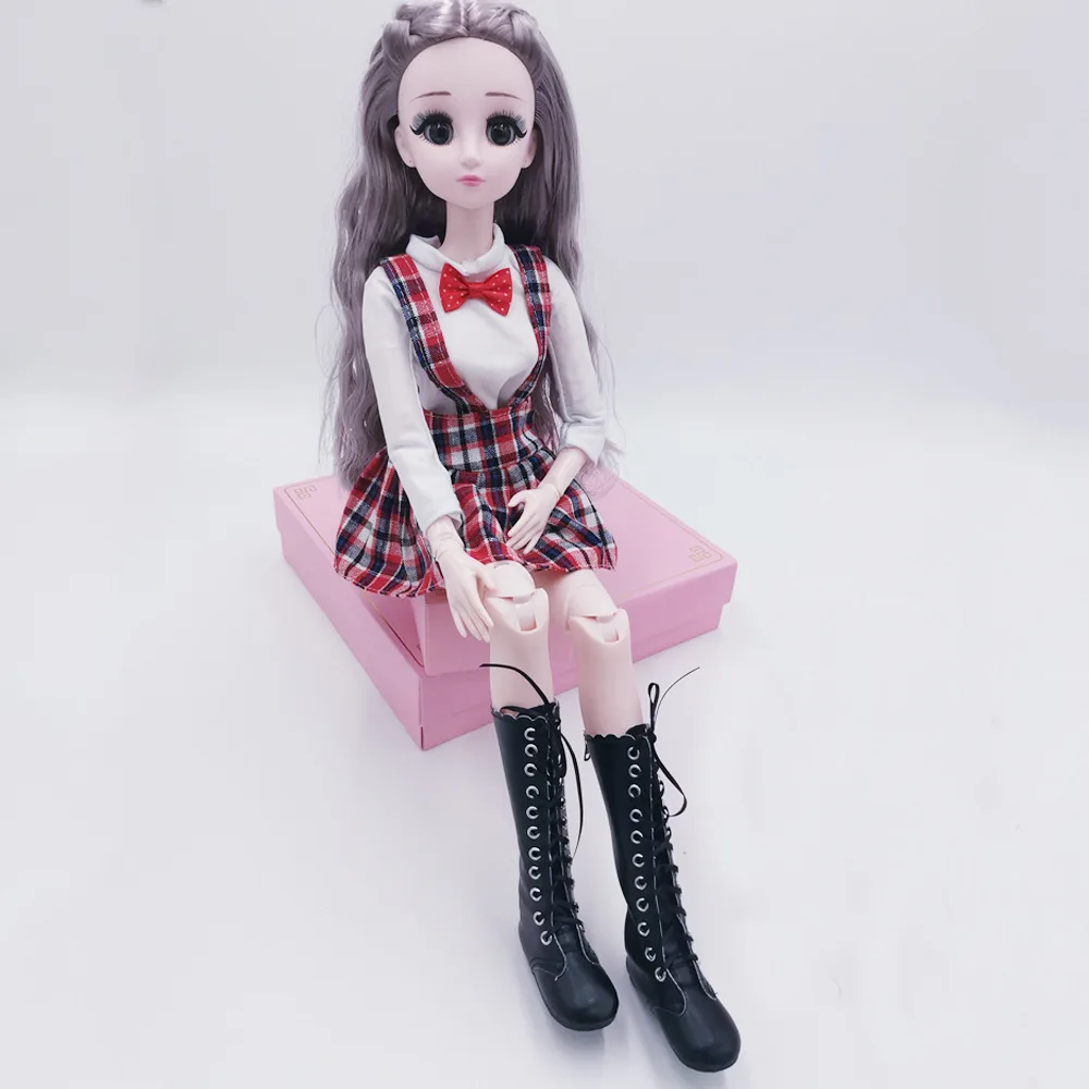 Кукольная обувь 60 см, аксессуары для куклы Bjd, модные ботинки, ручная работа, высокий каблук, повязка из искусственной кожи, обувь для кукол 60 см 1/3 BJD/SD,одежда для кукол глазки для игрушек одежда для барби глаза