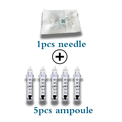 5x1 ampoule needle Корейская Гиалуроновая кислота и коллаген, порошковая распылительная гиалуроновая ручка, пистолет для мезотерапии, гиалуроновая ручка для подтягивания кожи лица - Номер модели: 5x1 ampoule needle