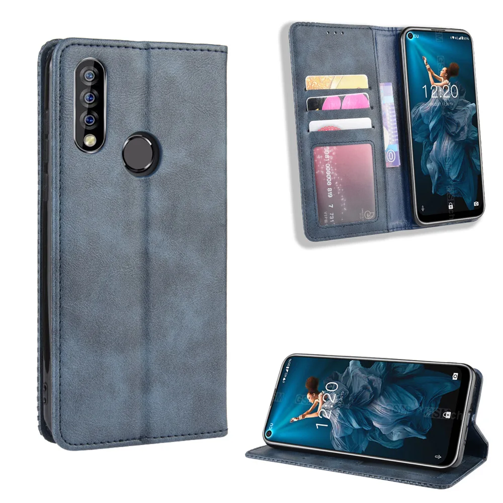Чехол Oukitel C17 Pro винтажный кожаный чехол книжка для телефона C 17 с