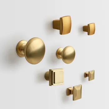 

KK&FING 1PC Vintage Antique Handle Single Hole Gold Kitchen Cabinet Knobs Drawer Dressing Table Handles for Furniture Hardware