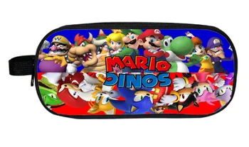 

Cartoon Mario Bros Pencil Holder Sonic Children School Case Bag Kids Cartoon Bag Boys Girls Purse Wallet Gifts