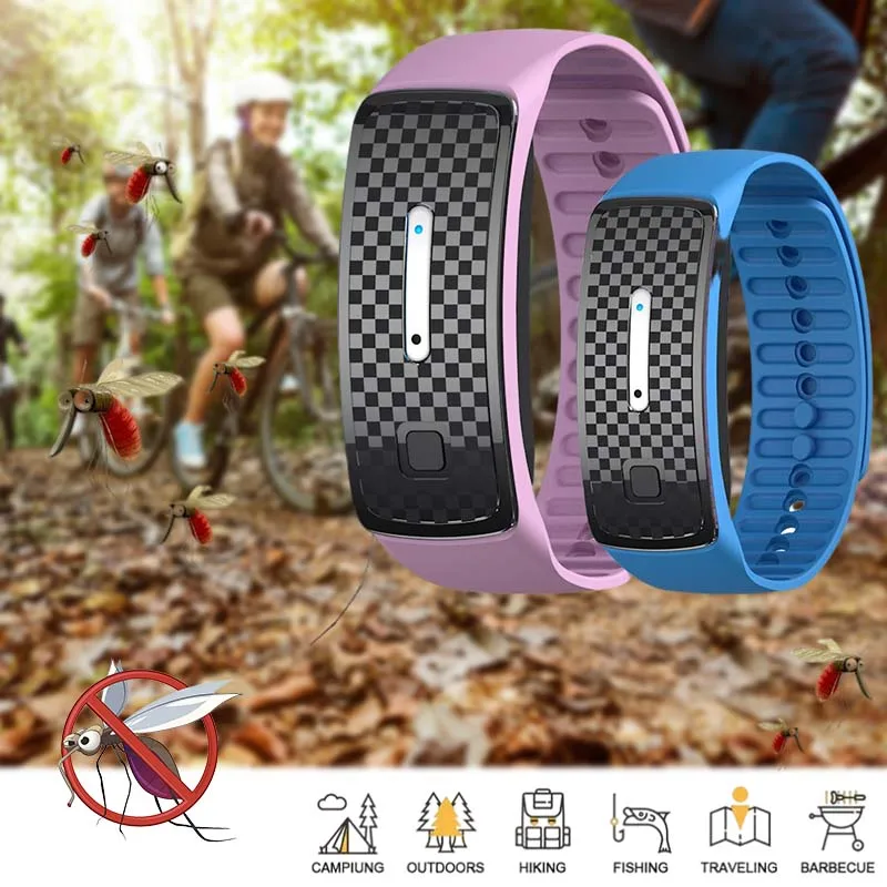 Electronic Mosquito Repellent Bracelet Portable Watch Ultrasonic Anti Insect Pest Repeller Wristband Outdoor Dropship | Дом и сад