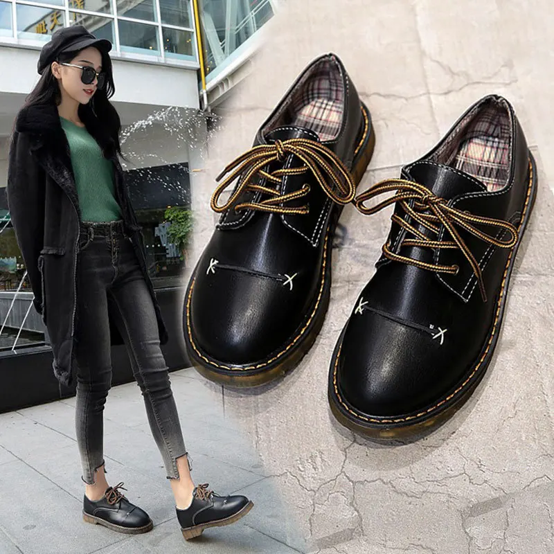 

INS Small Leather Shoes Student Korean-style Versatile Ulzzang Autumn 2019 New Style England College Style Retro Shoes Fashion