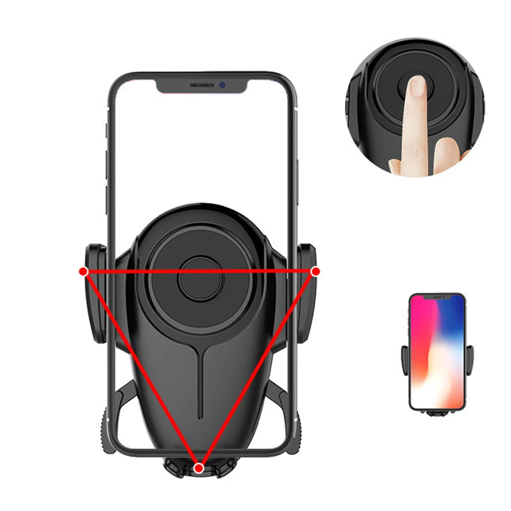 Автомобильный держатель для телефона Gravity для iPhone 11 Pro Max X XS XR 7 8 Plus, автоматический зажим, универсальный кронштейн gps