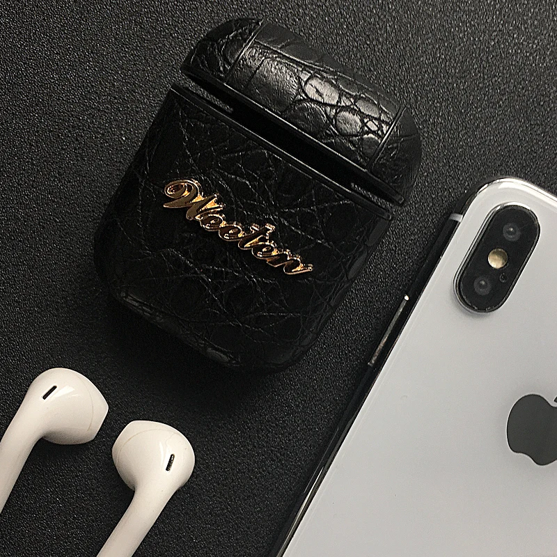 Чехол из крокодиловой кожи PU на запястье для iPhone 11 Pro Max XS 7 8 6 6S Plus X XR Жесткий Чехол для наушников для Airpods Pro
