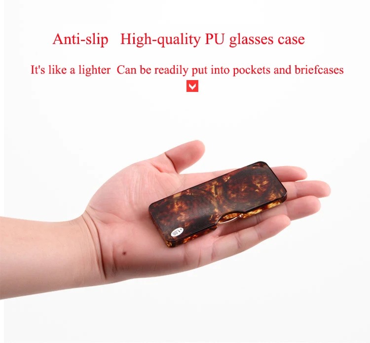 EVUNHUO клип нос мини очки для чтения для женщин оптические очки для мужчин с коробкой бумажник рецепт очки