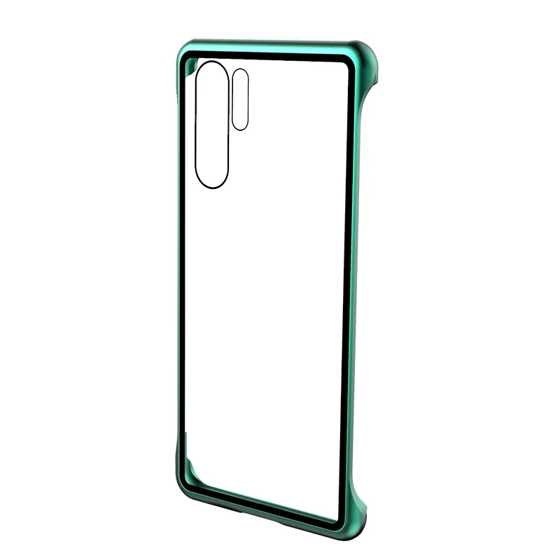 Ультратонкий противоударный чехол для телефона huawei P30/Pro, Роскошный Алюминиевый металлический и устойчивый к царапинам 9 H, чехол из закаленного стекла P30 Pro
