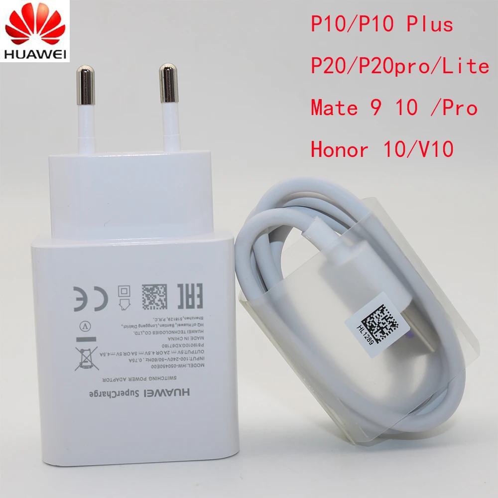 Original Huawei Supercharge Mate 9 10 20 P10 Plus P20 Pro Honor 20 V20 Fast Super Charger 4.5V5A Type-C USB 3.0 Type C Cable 65w charger