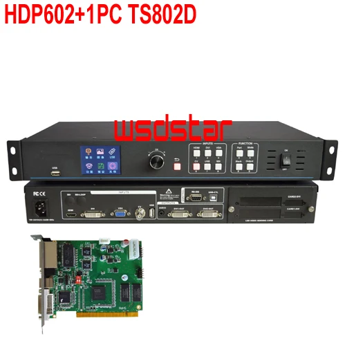 HDP602+ 1 шт. TS802D светодиодный видео процессор Вход USB/HDMI/DVI/VGA/CVBS 1920*1200 светодиодный экран в аренду видеопроцессор LVP603 Лидер продаж