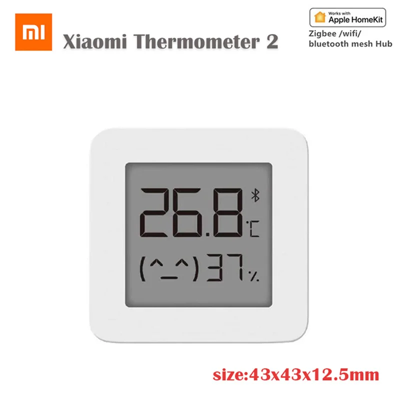 Xiaomi Mijia Thermometer 2 Bluetooth Smart Remote Control Electric Humidity Home Wireless Hygrometer Moisture Thermograph | Электроника