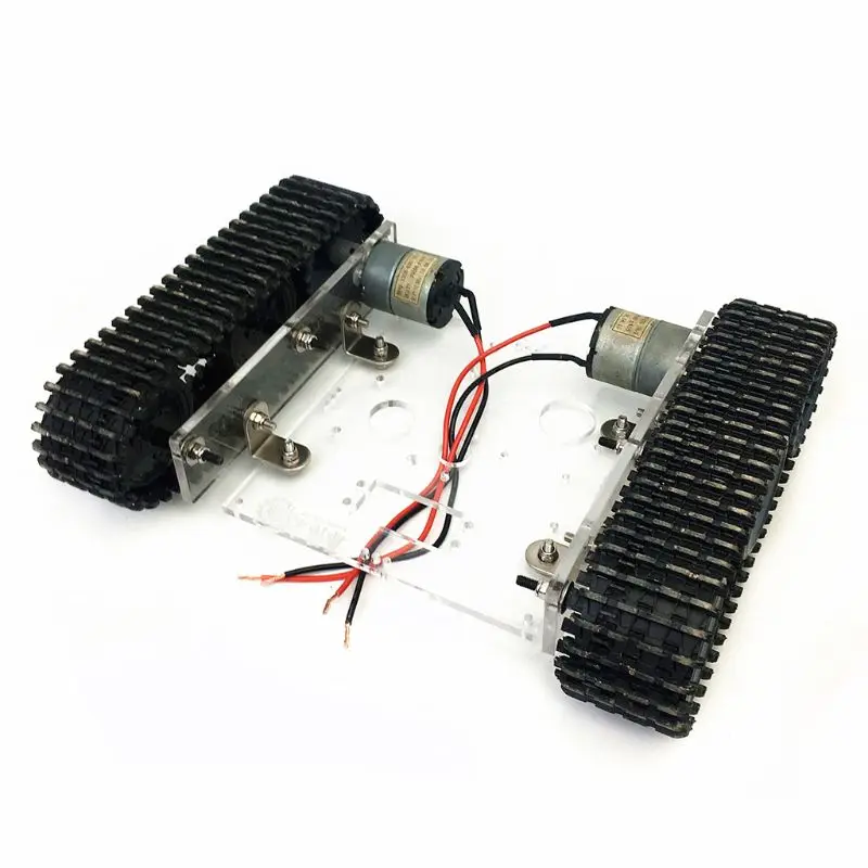 Акриловый Танк робот шасси DC9-12V гусеничный Автомобиль DIY Arduino в разобранном виде комплект аксессуаров