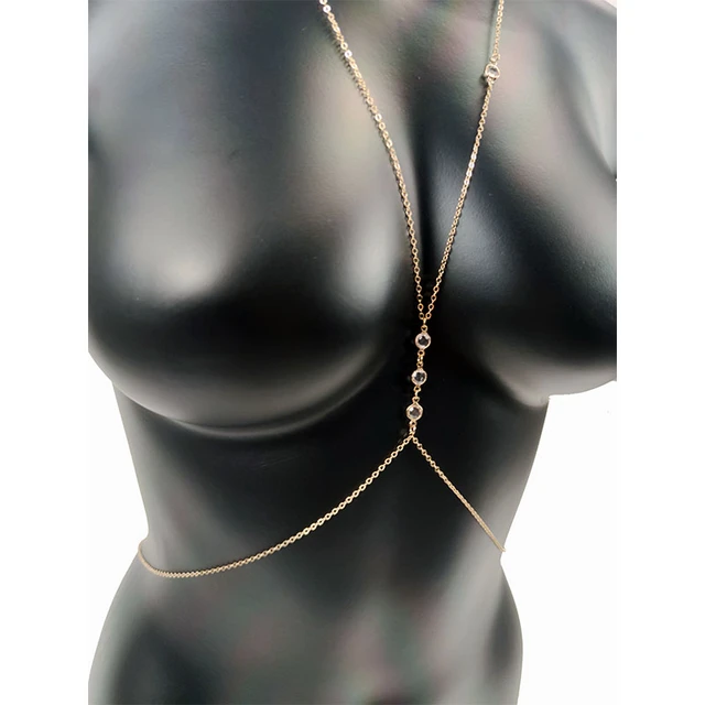 Ingemark Simple Cross Chest Breast Belly Body Chain Necklace for Women  Girls Wedding Sexy Ball Boho Body Jewelry Prom Party Deco - AliExpress