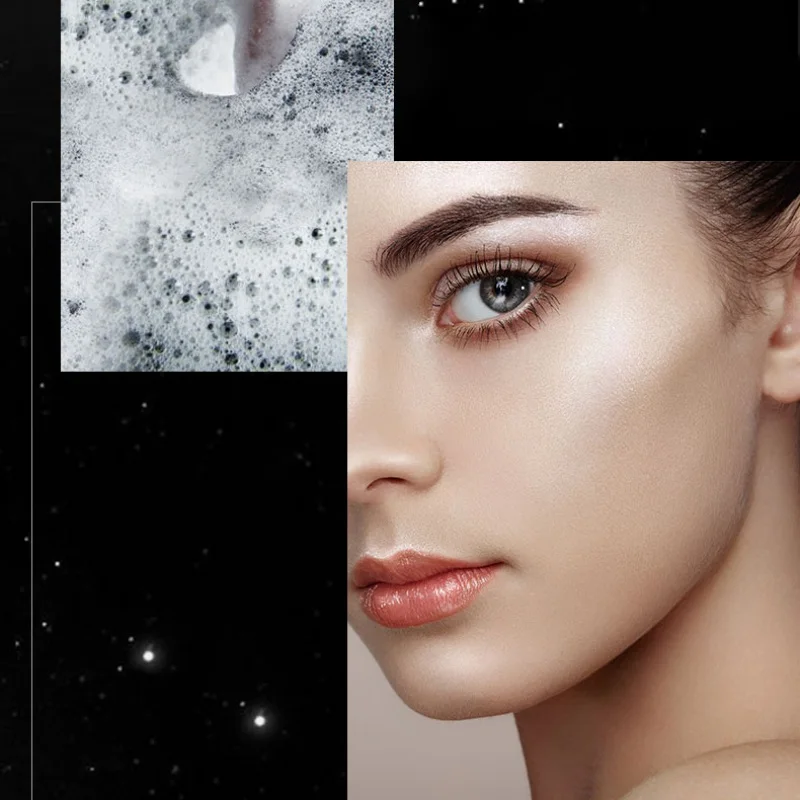 Природный уголь Bubble Black Mask контроль масла поры усадка очистка и Увлажнение Маска