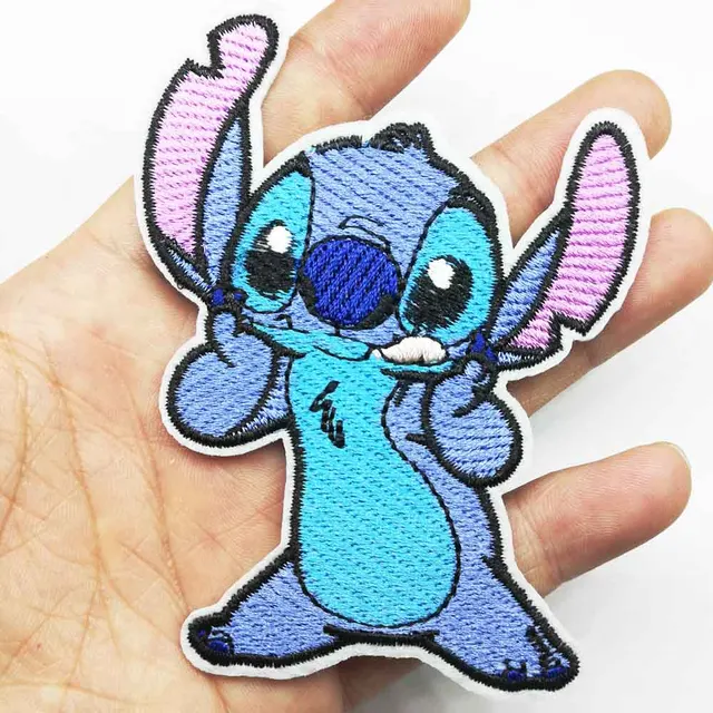 Disney Stitch Iron On Embroidered Clothes Patches For Girl Woman Clothing Stickers Garment Wholesale 1