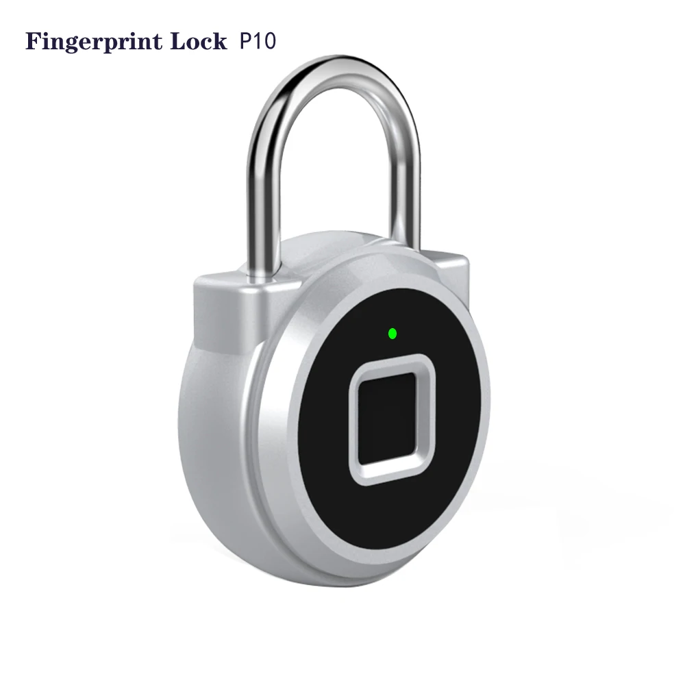 Smart  Fingerprint Padlock USB charge  Toolbox lock AntiTheft Keyless lock P10 for Door Luggage