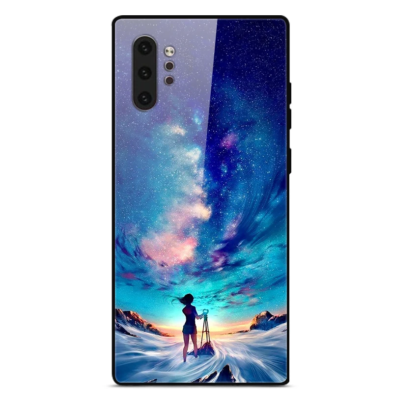 Premium Tempered Glass Protective Phone Case with Hard Back Cover and Bumper Guard