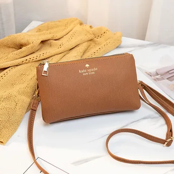 

Brown waterproof women's clutch bags long women purse and handbags with removable shoulder straps pouch bags for women sac femme