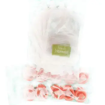 

BeiKangMei 50Pcs Single Use Food Pouch Packaging Squeeze Pouch Plastic Smoothie Squeeze Bags Refillable Fresh Storage Bag With L