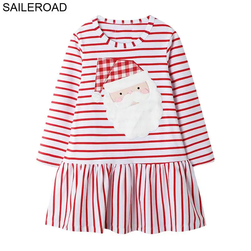 SAILEROAD 2-7Year Животных Аппликации Малыша Новорожденных Девочек Карманные Платья Vestidos Осень Единорог Детские Платья для Девочек Платье - Цвет: 7121 same picture